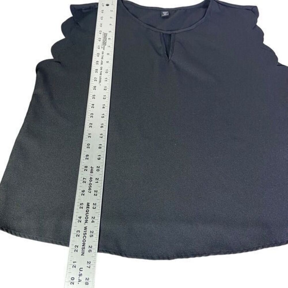 Shein Curve Women's Top Curvy Sleeveless Black Blouse Round Neck‎ Size 3XL - Picture 10 of 10